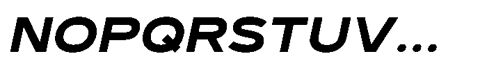 GC Monza Sans Bold Expanded Italic Font UPPERCASE