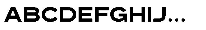 GC Monza Sans Bold Expanded Font UPPERCASE