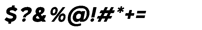 GC Monza Sans Bold Italic Font OTHER CHARS