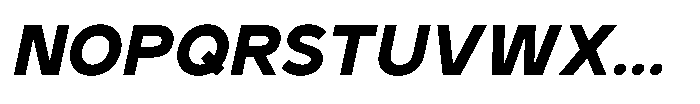 GC Monza Sans Bold Italic Font UPPERCASE