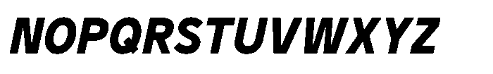 GC Monza Sans Bold Semi Condensed Italic Font UPPERCASE