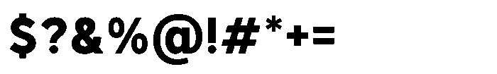 GC Monza Sans Bold Semi Condensed Font OTHER CHARS