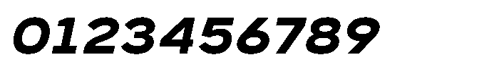 GC Monza Sans Bold Semi Expanded Italic Font OTHER CHARS
