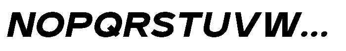 GC Monza Sans Bold Semi Expanded Italic Font UPPERCASE
