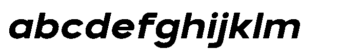 GC Monza Sans Bold Semi Expanded Italic FONT