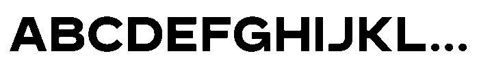 GC Monza Sans Bold Semi Expanded Font UPPERCASE