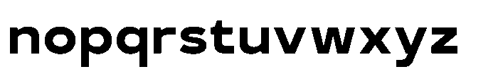 GC Monza Sans Bold Semi Expanded Font LOWERCASE