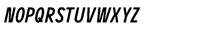 GC Monza Sans Condensed Italic Font UPPERCASE