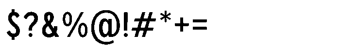 GC Monza Sans Condensed Font OTHER CHARS