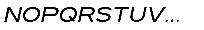 GC Monza Sans Expanded Italic Font UPPERCASE