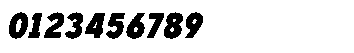 GC Monza Sans Extra Bold Condensed Italic Font OTHER CHARS
