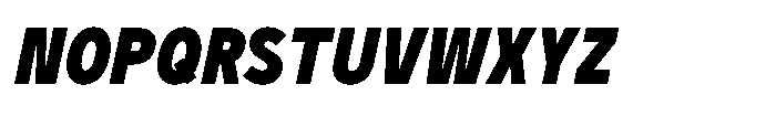 GC Monza Sans Extra Bold Condensed Italic Font UPPERCASE