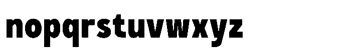 GC Monza Sans Extra Bold Condensed Font LOWERCASE