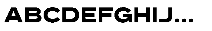 GC Monza Sans Extra Bold Expanded Font UPPERCASE