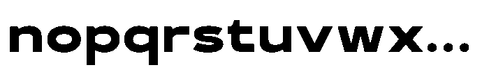 GC Monza Sans Extra Bold Expanded Font LOWERCASE