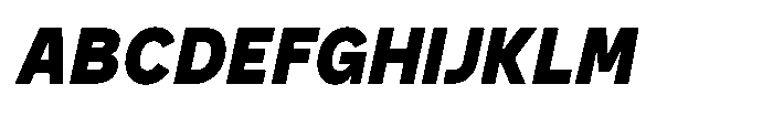 GC Monza Sans Extra Bold Semi Condensed Italic Font UPPERCASE