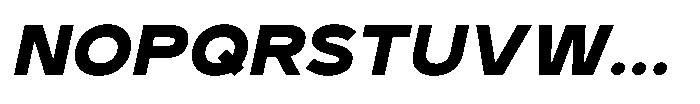 GC Monza Sans Extra Bold Semi Expanded Italic Font UPPERCASE