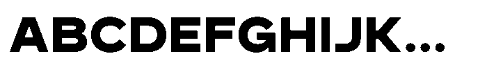 GC Monza Sans Extra Bold Semi Expanded Font UPPERCASE
