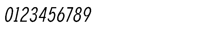 GC Monza Sans Extra Light Condensed Italic Font OTHER CHARS
