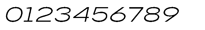GC Monza Sans Extra Light Expanded Italic Font OTHER CHARS