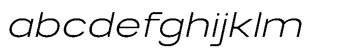 GC Monza Sans Extra Light Expanded Italic FONT