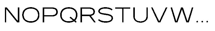 GC Monza Sans Extra Light Expanded Font UPPERCASE