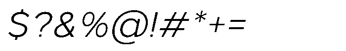 GC Monza Sans Extra Light Italic Font OTHER CHARS