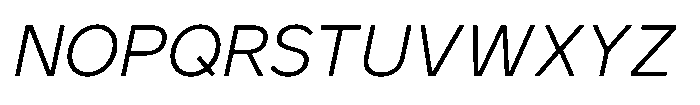 GC Monza Sans Extra Light Italic Font UPPERCASE