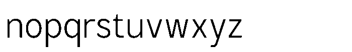 GC Monza Sans Extra Light Semi Condensed Font LOWERCASE