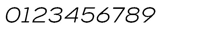 GC Monza Sans Extra Light Semi Expanded Italic Font OTHER CHARS