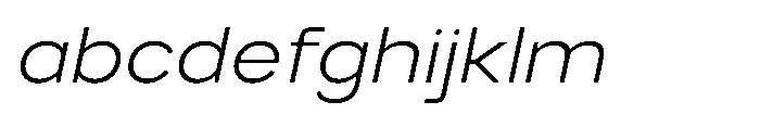 GC Monza Sans Extra Light Semi Expanded Italic FONT