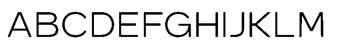 GC Monza Sans Extra Light Semi Expanded Font UPPERCASE