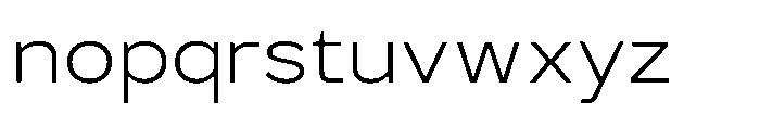 GC Monza Sans Extra Light Semi Expanded Font LOWERCASE