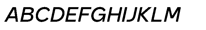 GC Monza Sans Italic Font UPPERCASE