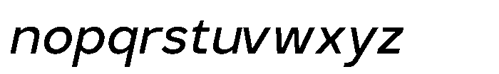 GC Monza Sans Italic Font LOWERCASE