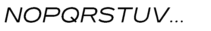 GC Monza Sans Light Expanded Italic Font UPPERCASE