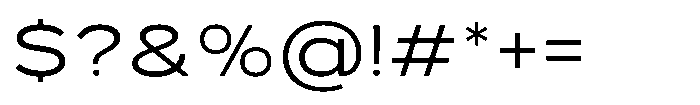 GC Monza Sans Light Expanded Font OTHER CHARS