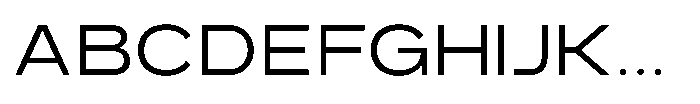 GC Monza Sans Light Expanded Font UPPERCASE