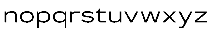 GC Monza Sans Light Expanded Font LOWERCASE