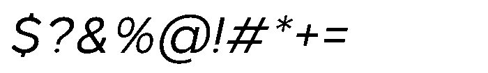 GC Monza Sans Light Italic Font OTHER CHARS