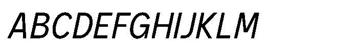 GC Monza Sans Light Semi Condensed Italic Font UPPERCASE