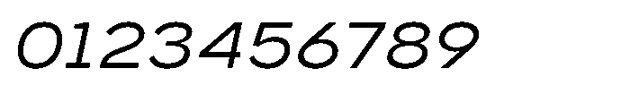 GC Monza Sans Light Semi Expanded Italic Font OTHER CHARS