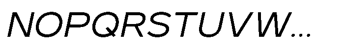 GC Monza Sans Light Semi Expanded Italic Font UPPERCASE