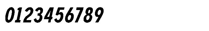 GC Monza Sans Medium Condensed Italic Font OTHER CHARS