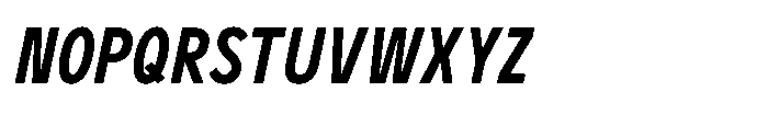 GC Monza Sans Medium Condensed Italic Font UPPERCASE