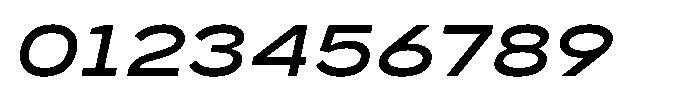 GC Monza Sans Medium Expanded Italic Font OTHER CHARS