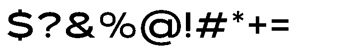 GC Monza Sans Medium Expanded Font OTHER CHARS