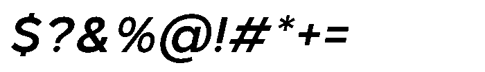 GC Monza Sans Medium Italic Font OTHER CHARS