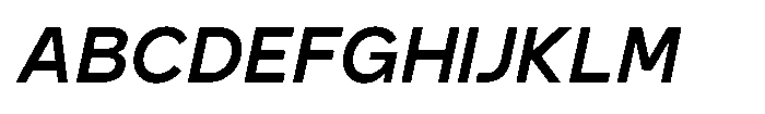 GC Monza Sans Medium Italic Font UPPERCASE