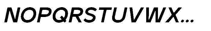 GC Monza Sans Medium Italic Font UPPERCASE